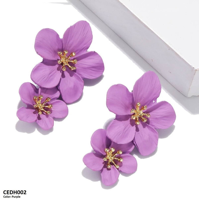 Jmn Flower Drop Earrings