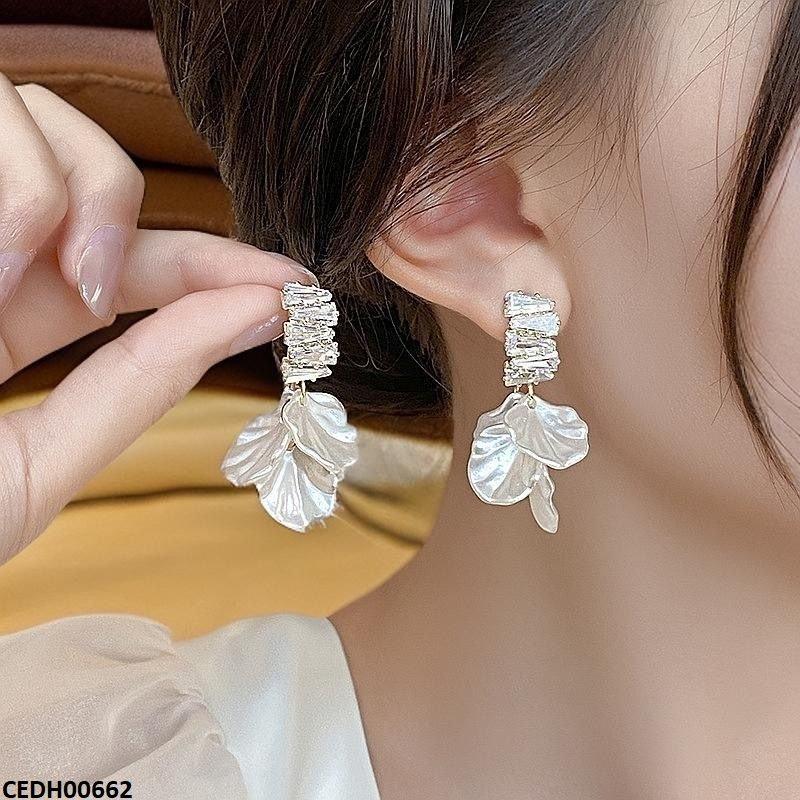 Iridescent Petal Dangle Earrings