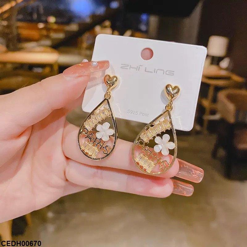Heart Tear Drop Earrings