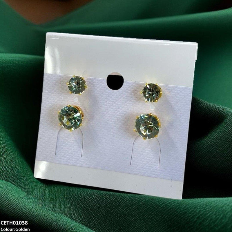 Round Stud 2 Tops Pair