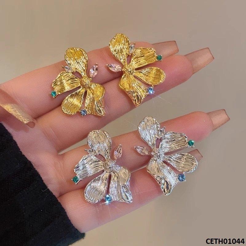 Stylized Flower Tops Pair