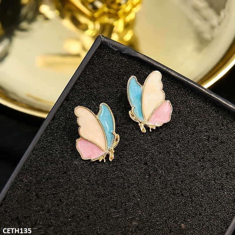 Butterfly Stud Tops Pair