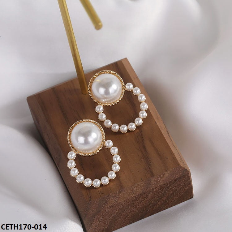 Round Pearl Tops Pair