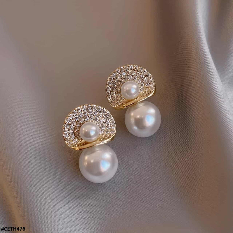 Umbrella Pearl Ear Tops Pair