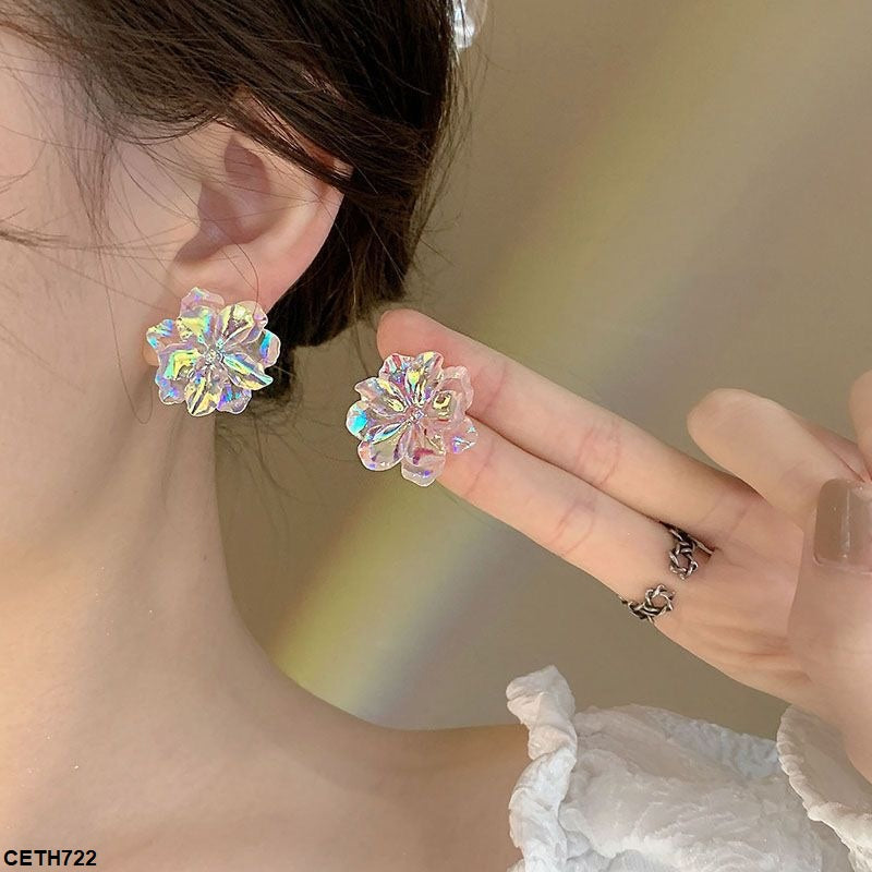 Round Flower Tops Pair