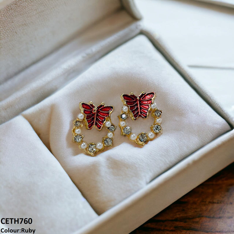 Butterfly Round Tops Pair