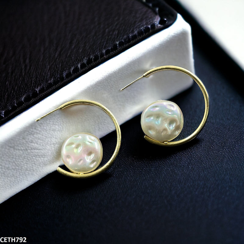 Rhj Round Beat Open Hoop Tops Pair