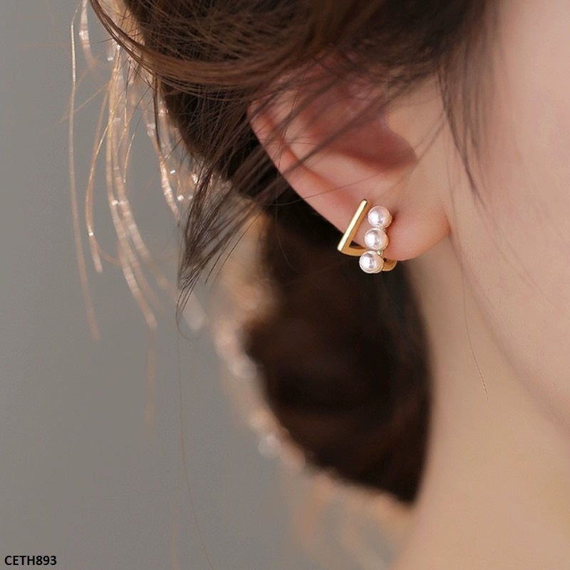 Zcd Pearl Stud Tops Pair