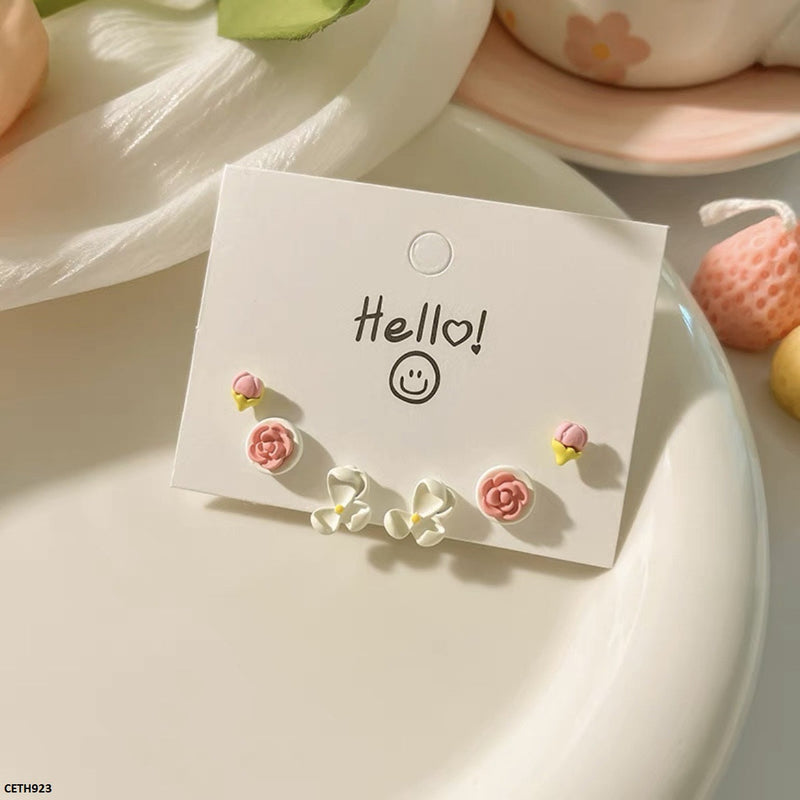 CETH923 Yyz Flower Tops 3 Pairs