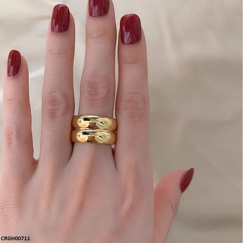Plain Double Round Ring
