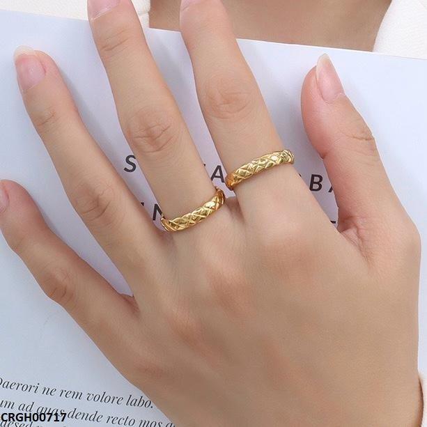 Cut Square Plain Challa Ring