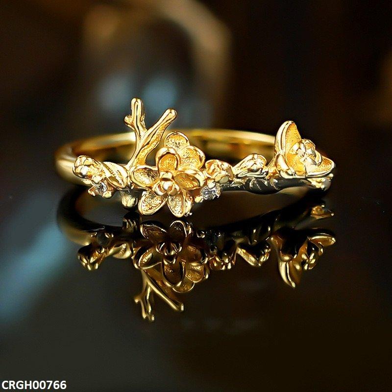 Double Flower Ring Adjustable