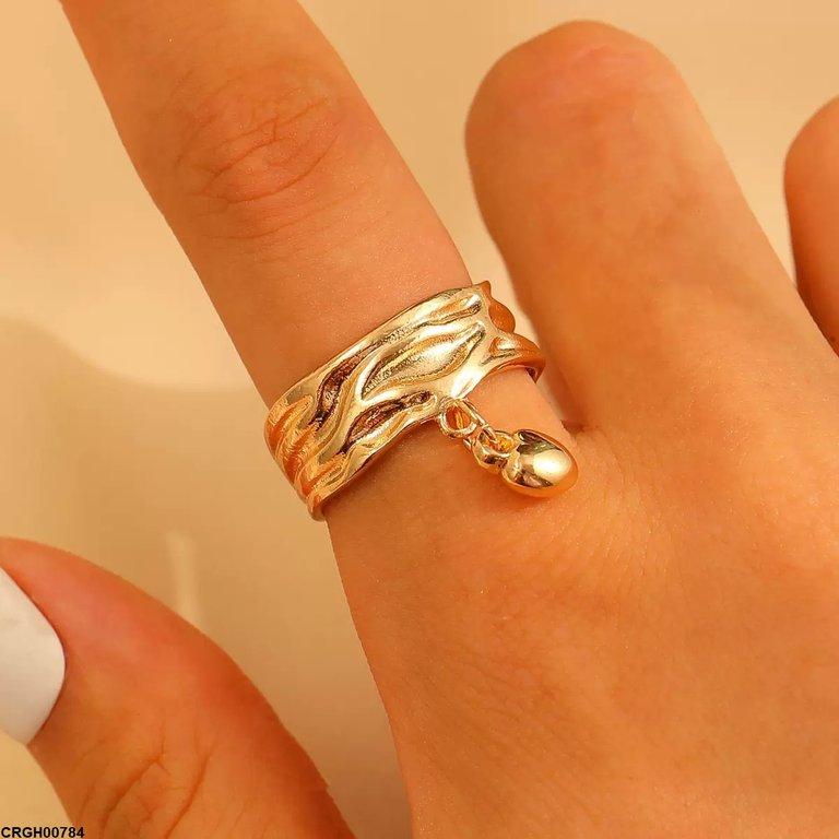 Heart Drop Ring Adjustable