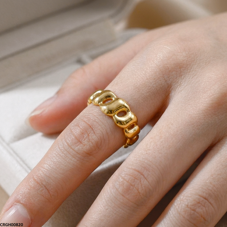 Stainless Steel Chain Link Ring Adjustable
