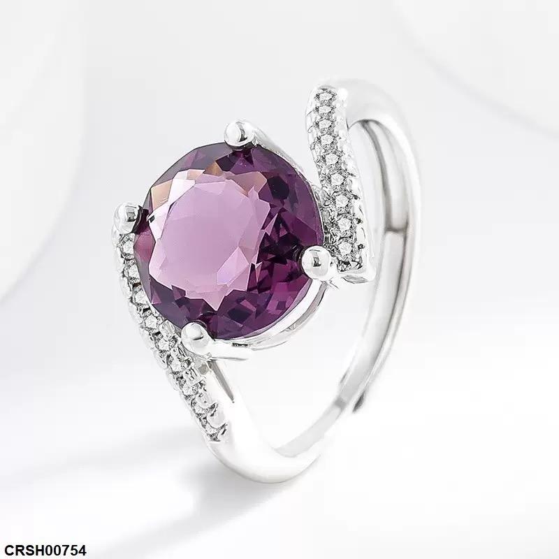 Round Stone Ring Adjustable