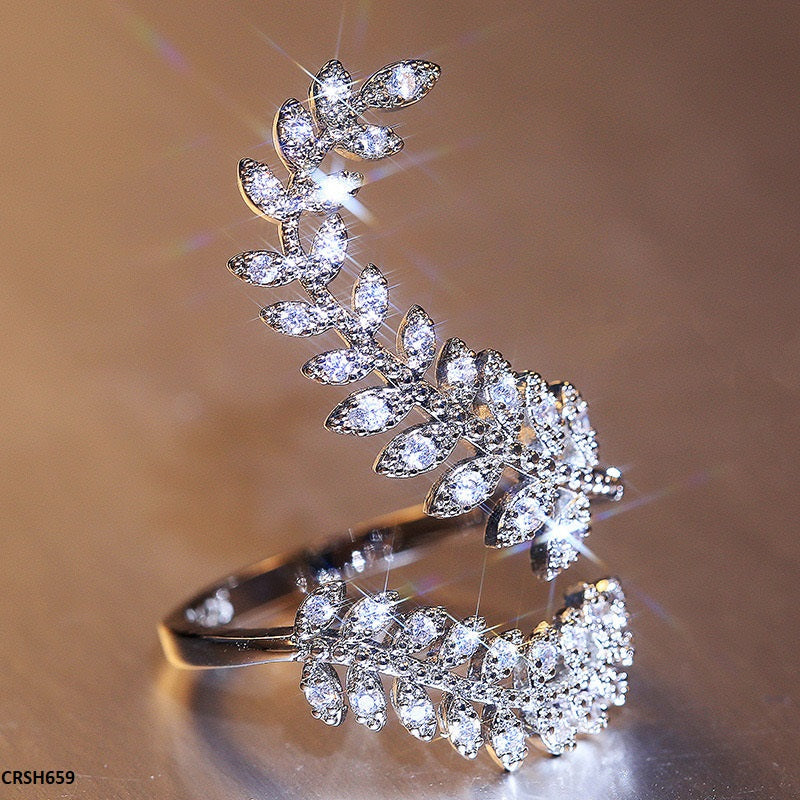 Double Leaf Adjustable Ring