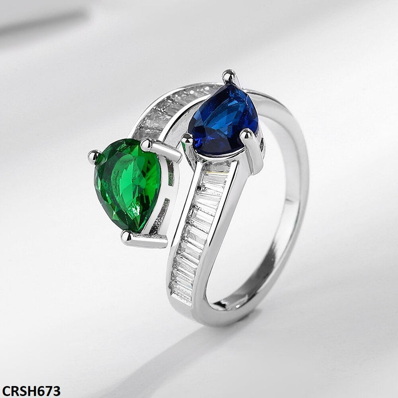 Double Tear Ring Adjustable