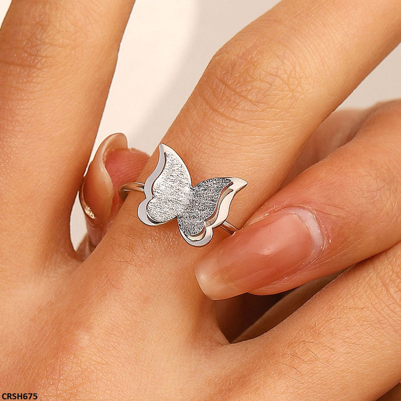 Double Butterfly Ring Adjustable