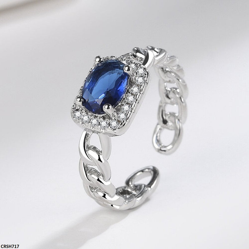 Square Chain Round Ring Adjustable