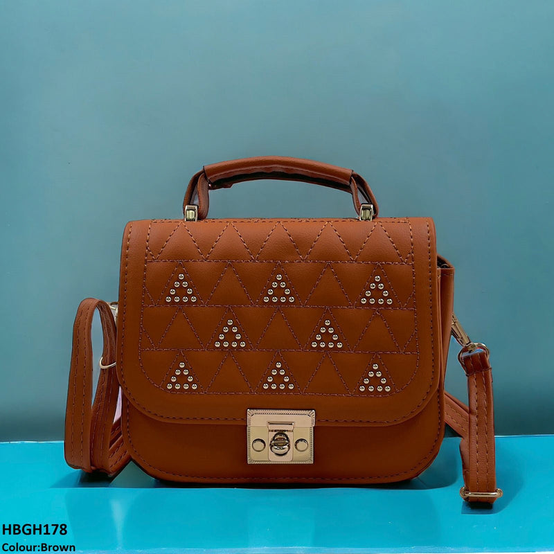 Qwz Mini Embroidery Square Hand Bag