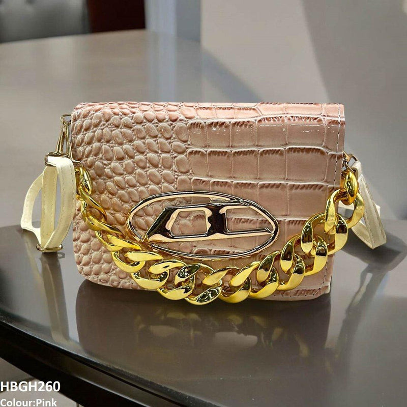 Chain Oval Batch Hand Bag