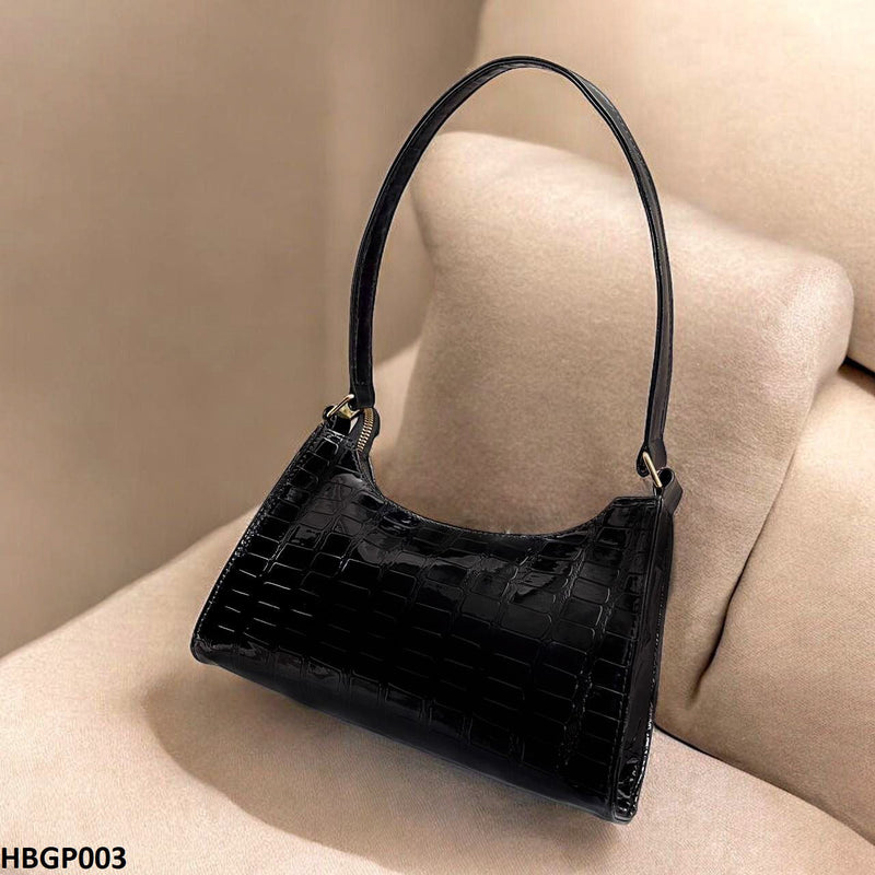 Crocodile Pattern Armpit Hand Bag