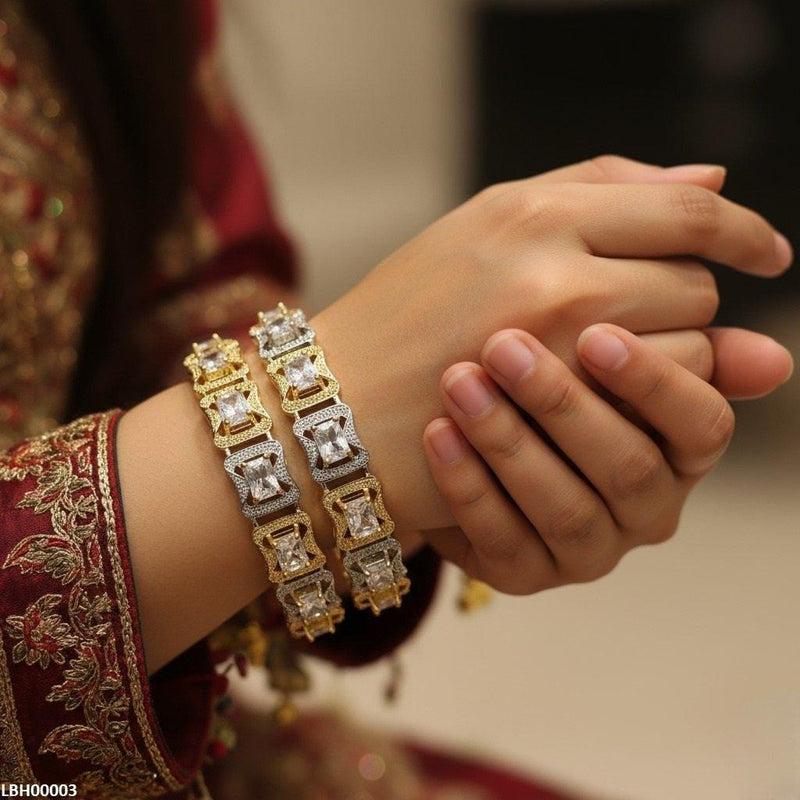 Rectangle Stone Bangle Set