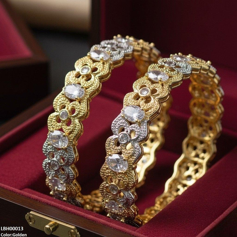 Oval Stone Bangle Set