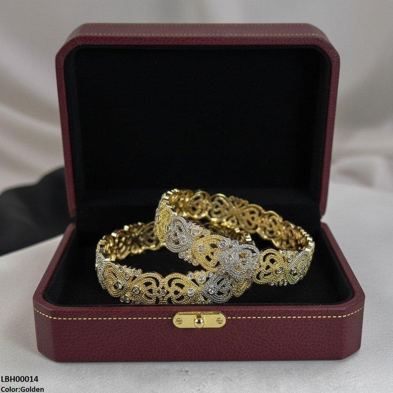 Round Stone Bangle Set