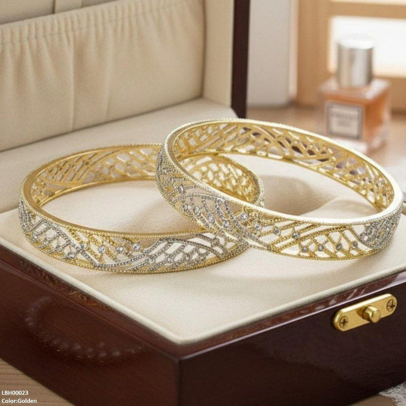 Round Stone Bangle Set