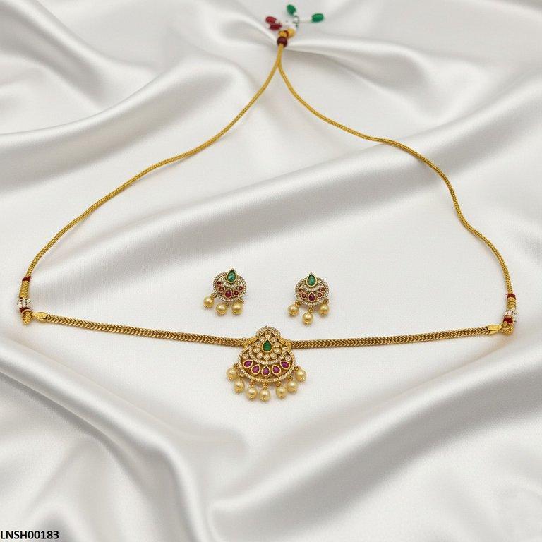 Tear Pearl Drop Necklace Set