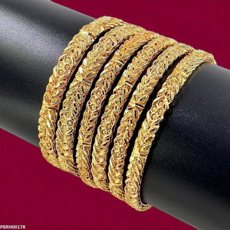 Rope Twist Bangles 6 Pcs Set