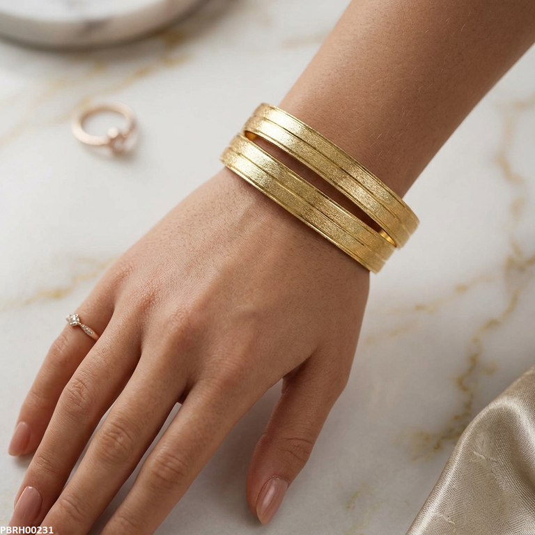 Textured Bangles Set