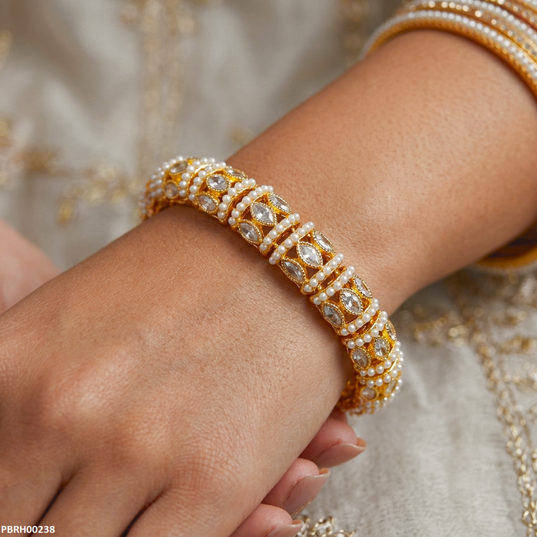 Marquise Pearl Stone Bracelet