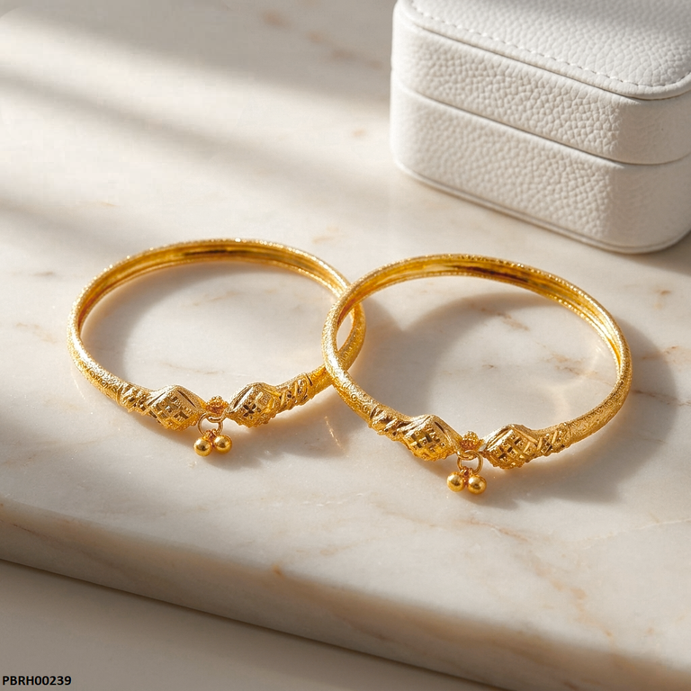 Round Drop Bangles Set
