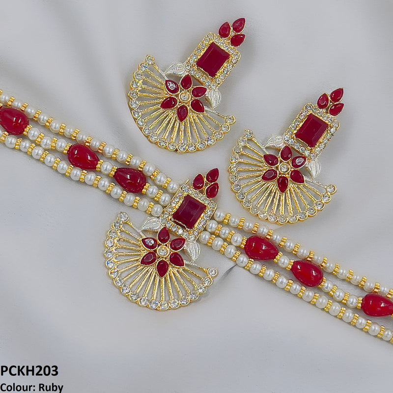 Square Flower Choker Set