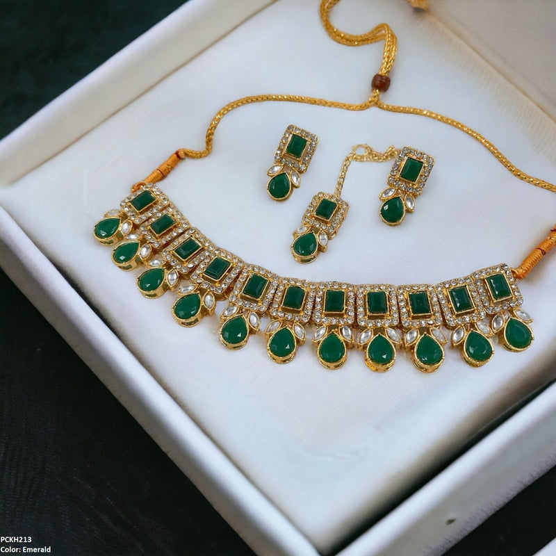 Pear Rectangle Choker Set
