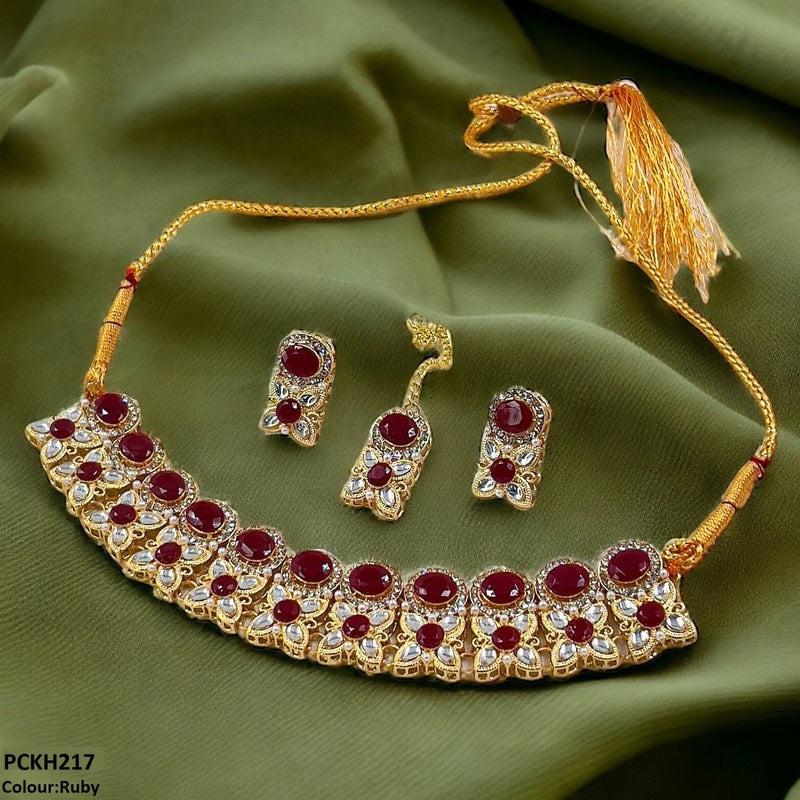 Oval/Tear/Flower Drop Choker Set