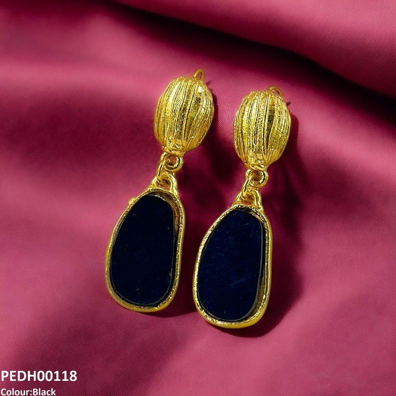 Oval Drop Earring