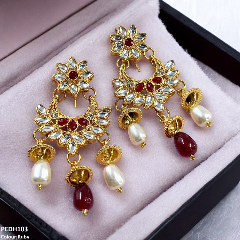 Jhumki Pearl Drop Earrings