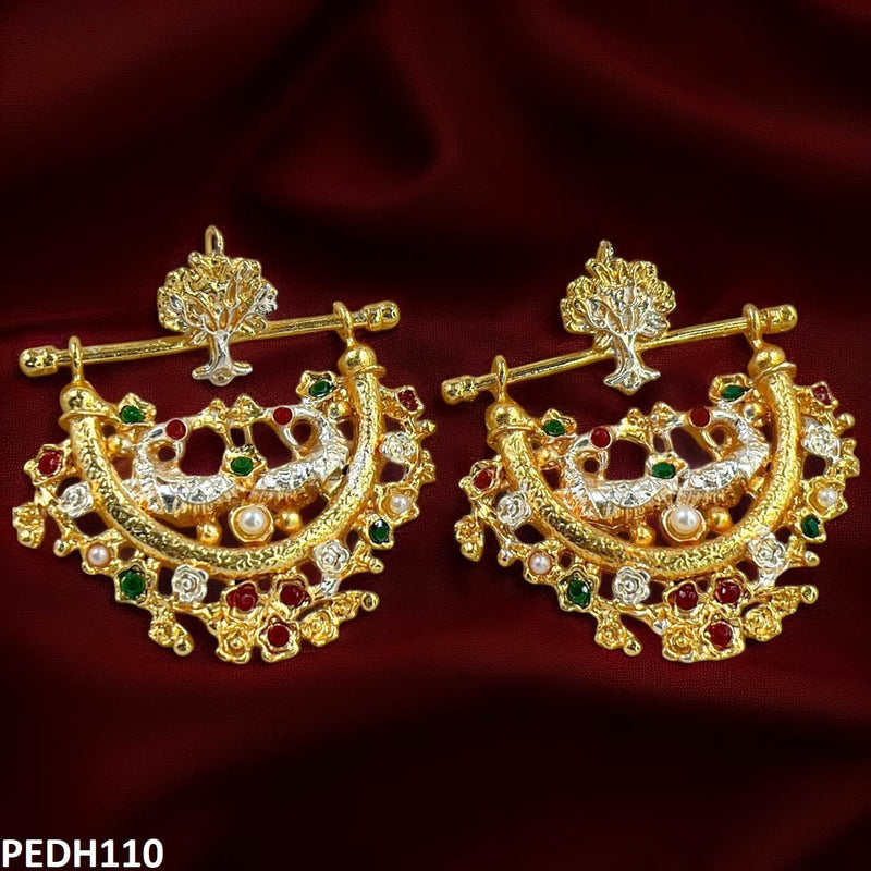 H110 Sdq Tree Flower Drop Earrings