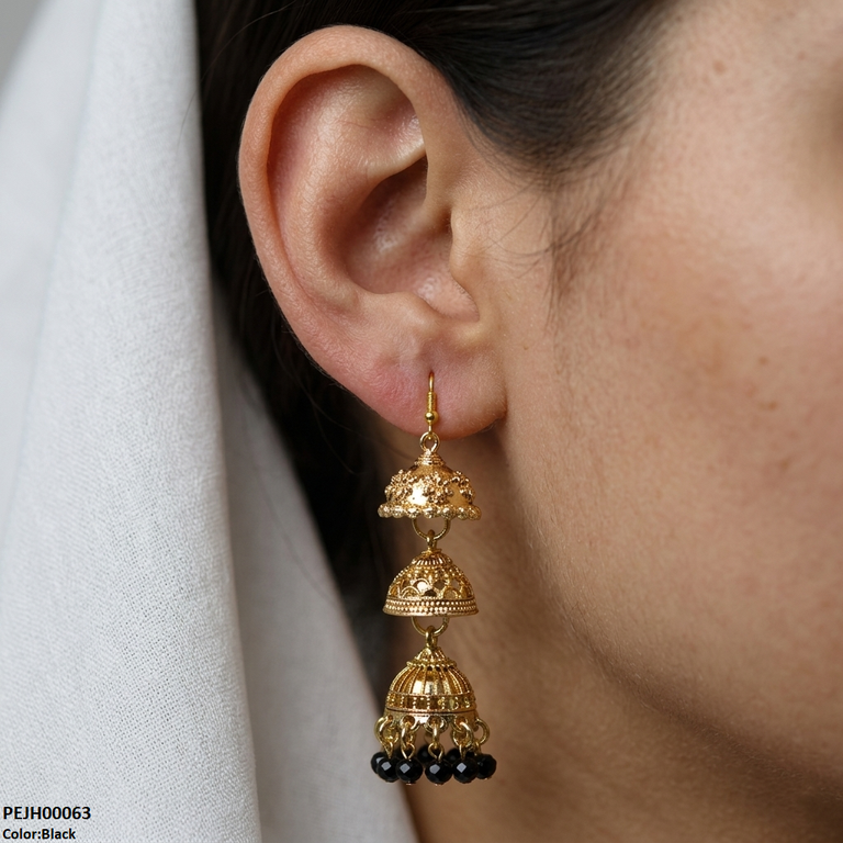 Three Tier Drop Jhumki