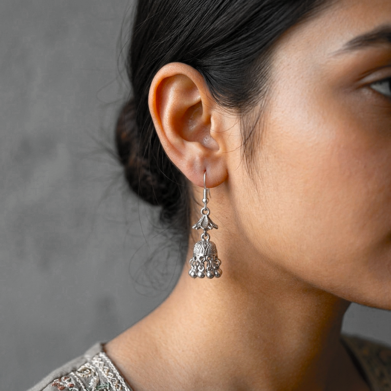 Floral Drop Jhumki