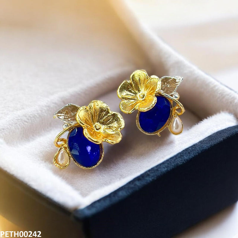 Oval Flower Tops Pair