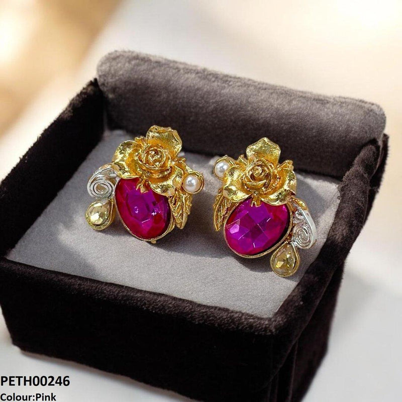 Oval Flower Tops Pair