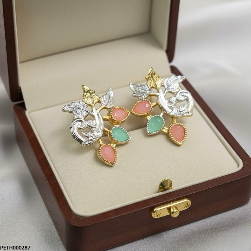 Tear Pink/Mint Leaf Tops Pair