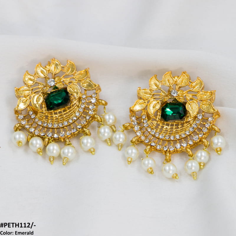Leaf Stud Tops Pair