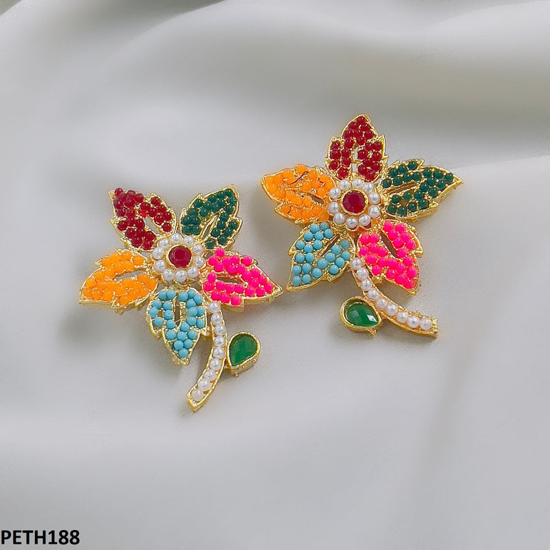 Leaf Flower Tops Pair