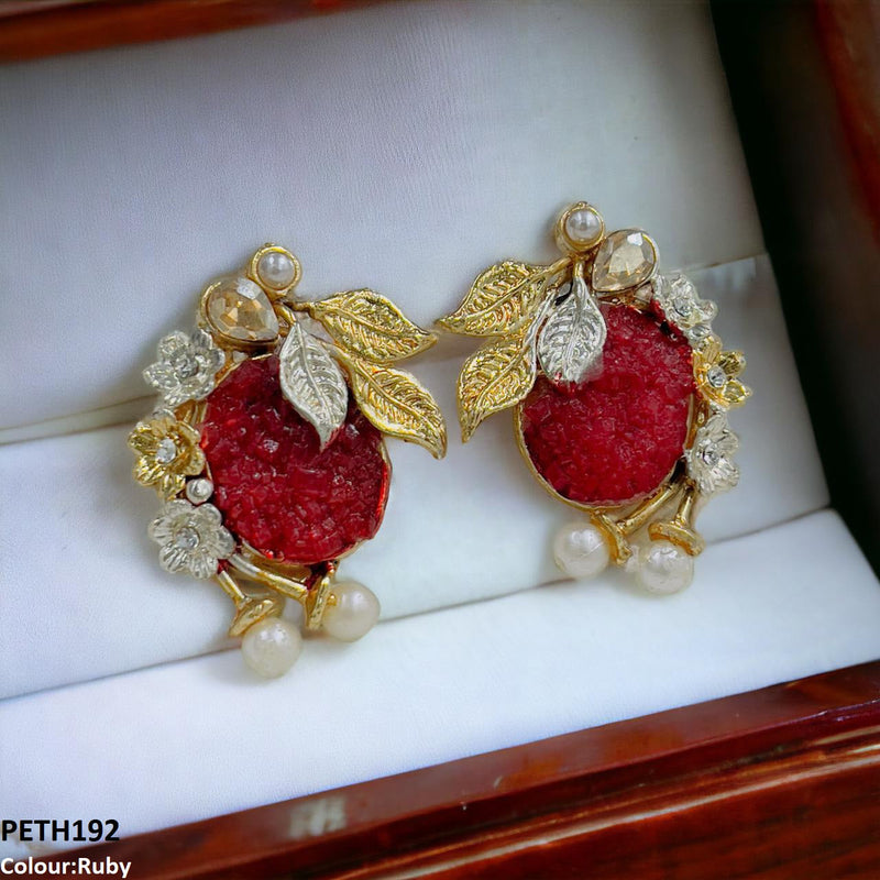 Oval Flower Tops Pair