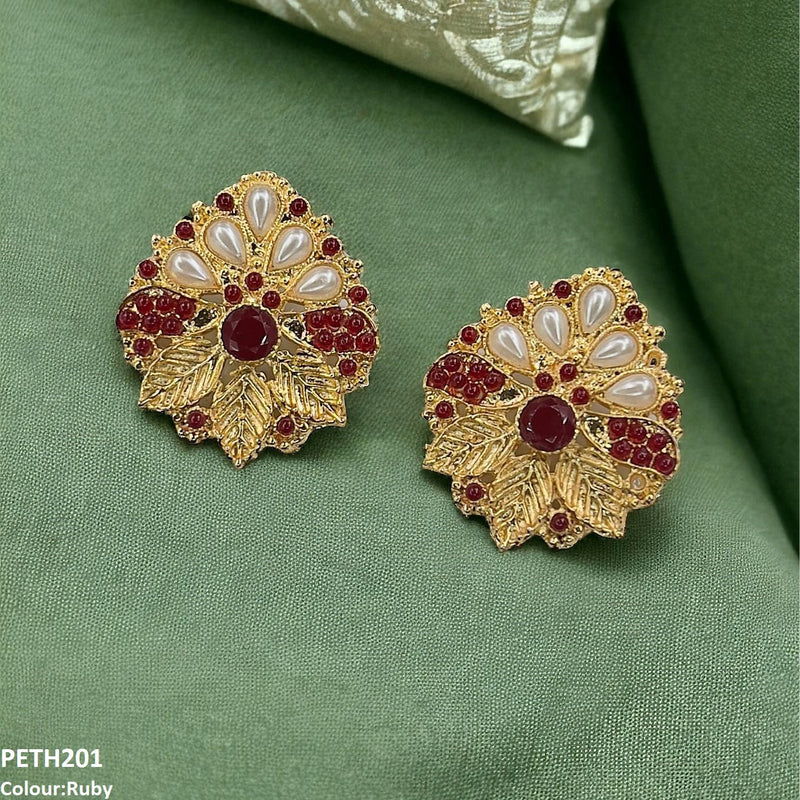 Leaf Pearl Tops Pair
